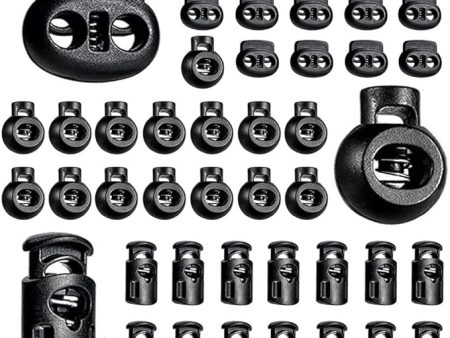 Yauende 45 Pcs Plastic Cord Locks